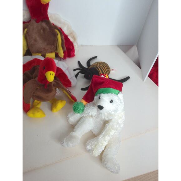 Vintage Holiday Beanie Babies Halloween Fall Thanksgiving Christmas Set of 6 - Picture 4 of 10